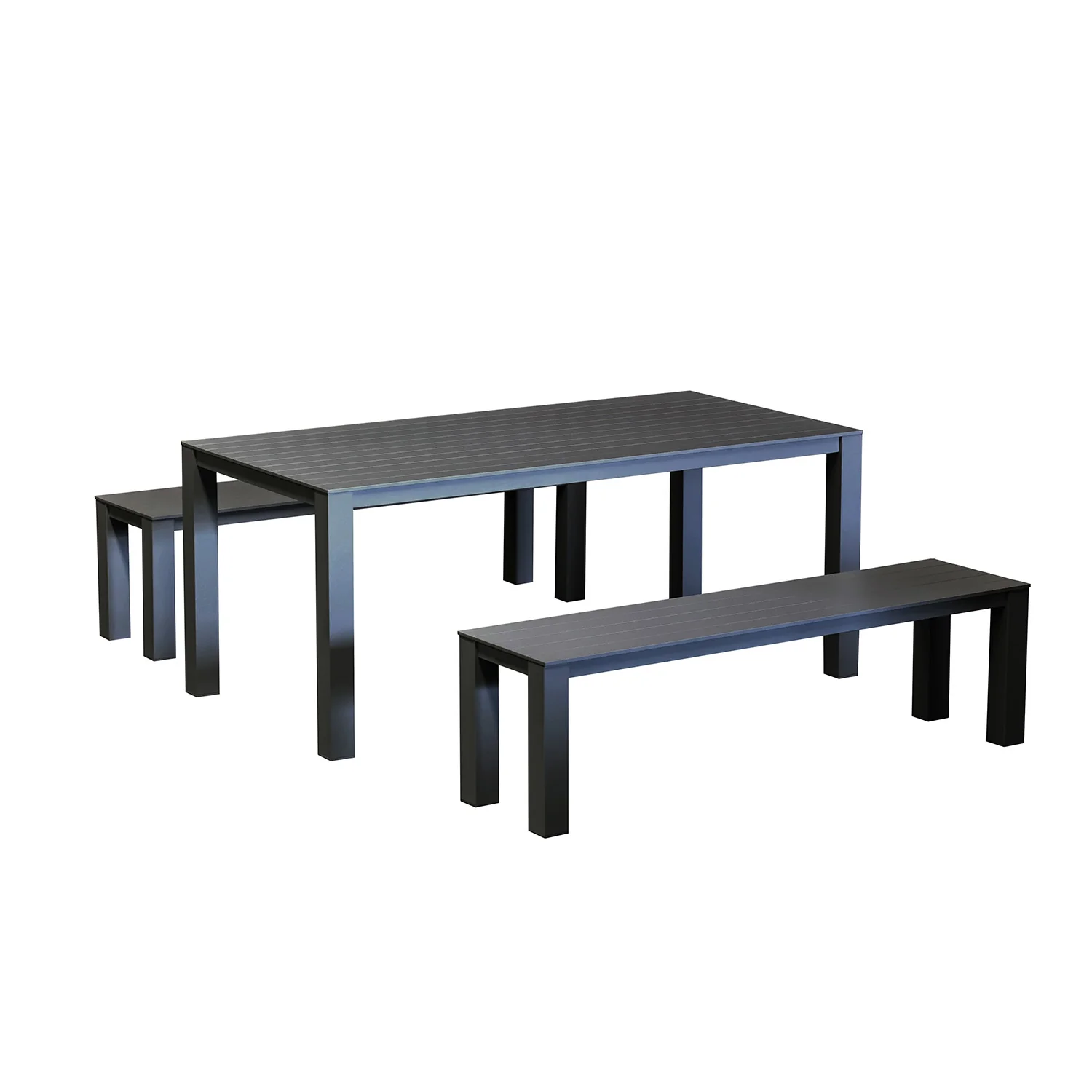 Vernon 160 cm Table Vernon 140 cm Bench Outdoor Dining Setting - Image 4