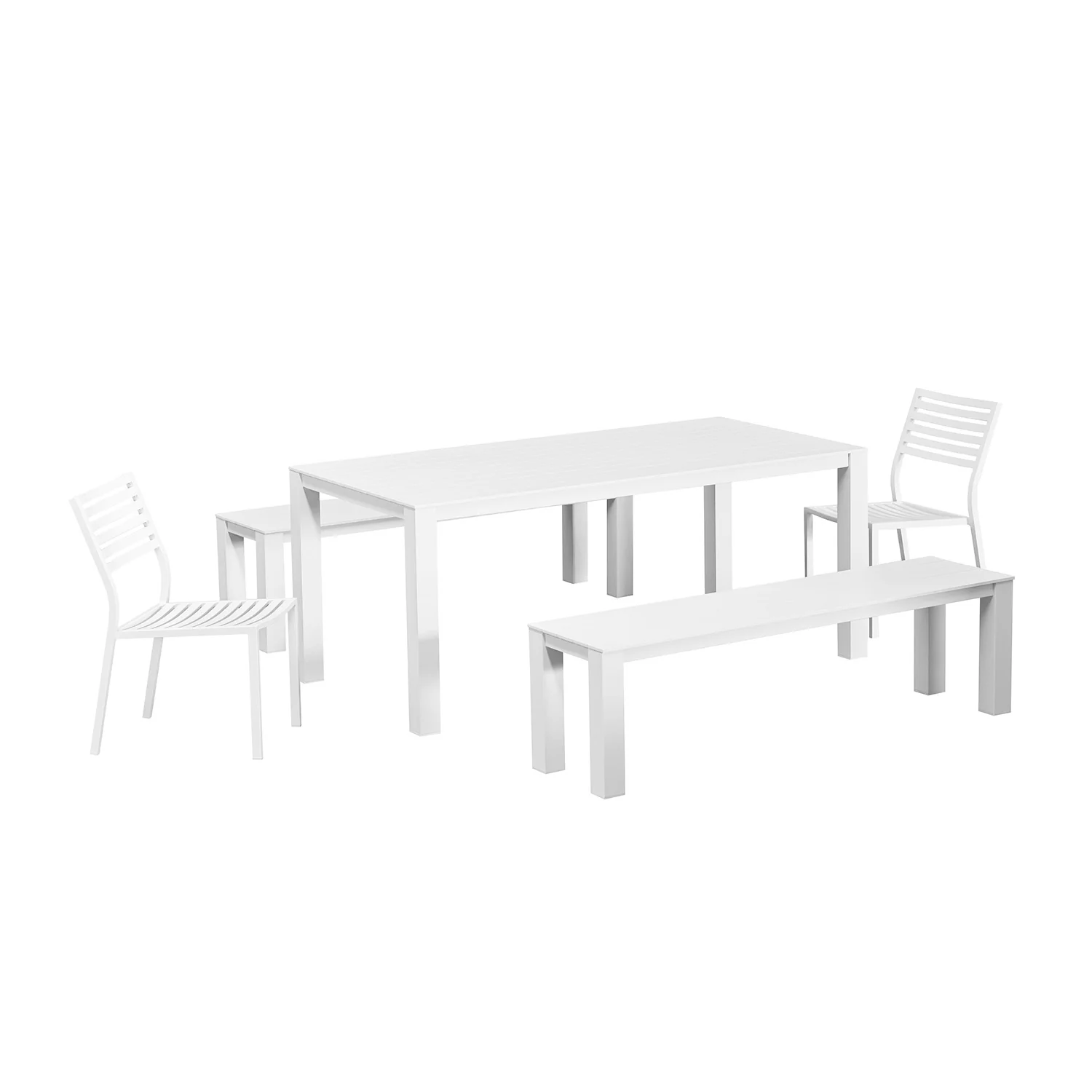 Vernon 180 cm Table Vernon 160 cm Bench and Coda Chair Outdoor Dining Setting - Image 5