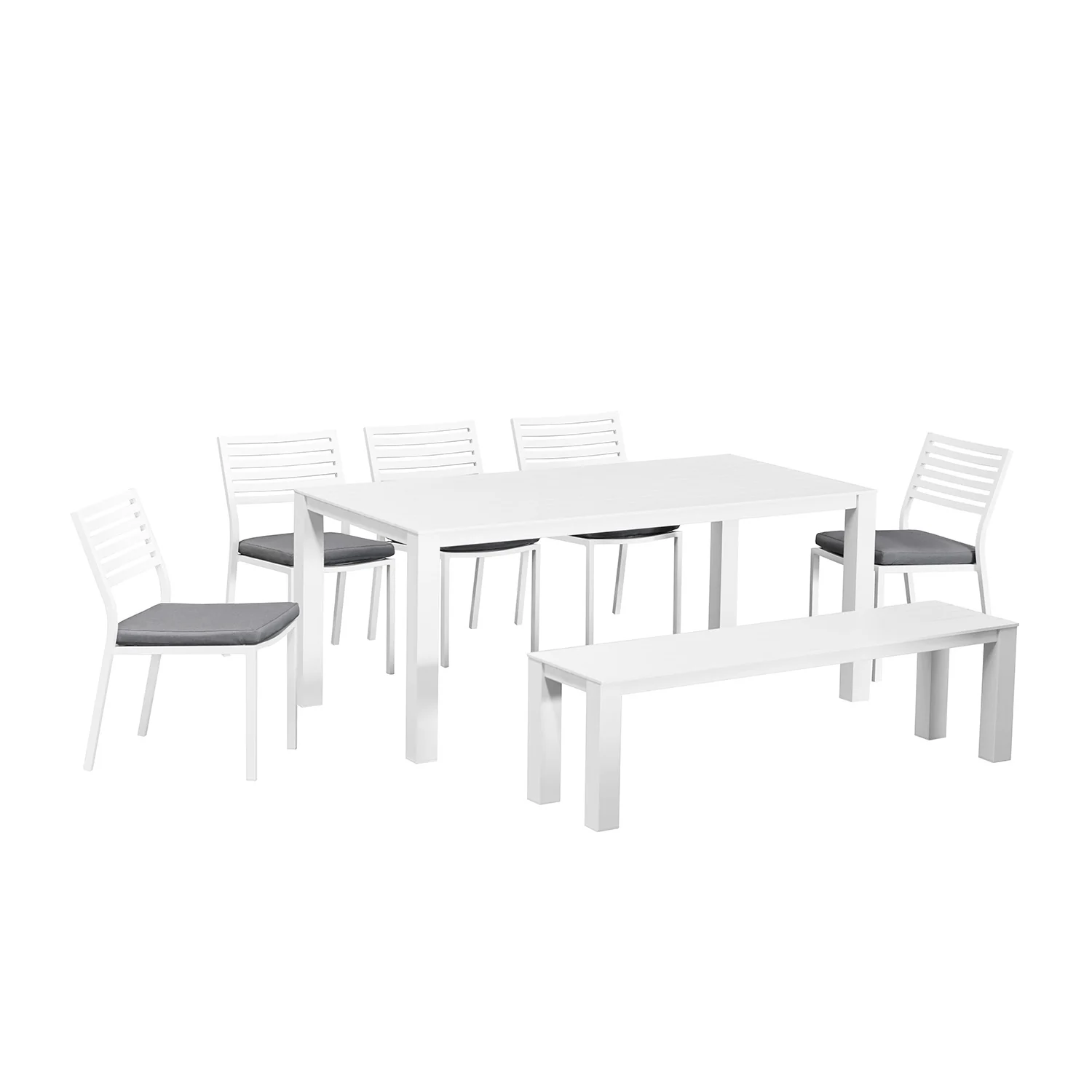 Vernon 180 cm Table Vernon 160 cm Bench and Coda Chair Outdoor Dining Setting - Image 3