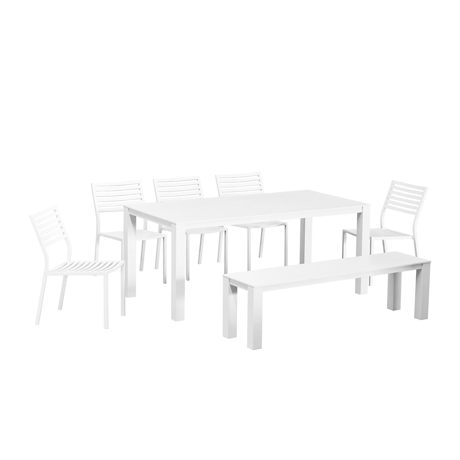 Vernon 180 cm Table Vernon 160 cm Bench and Coda Chair Outdoor Dining Setting - Image 5