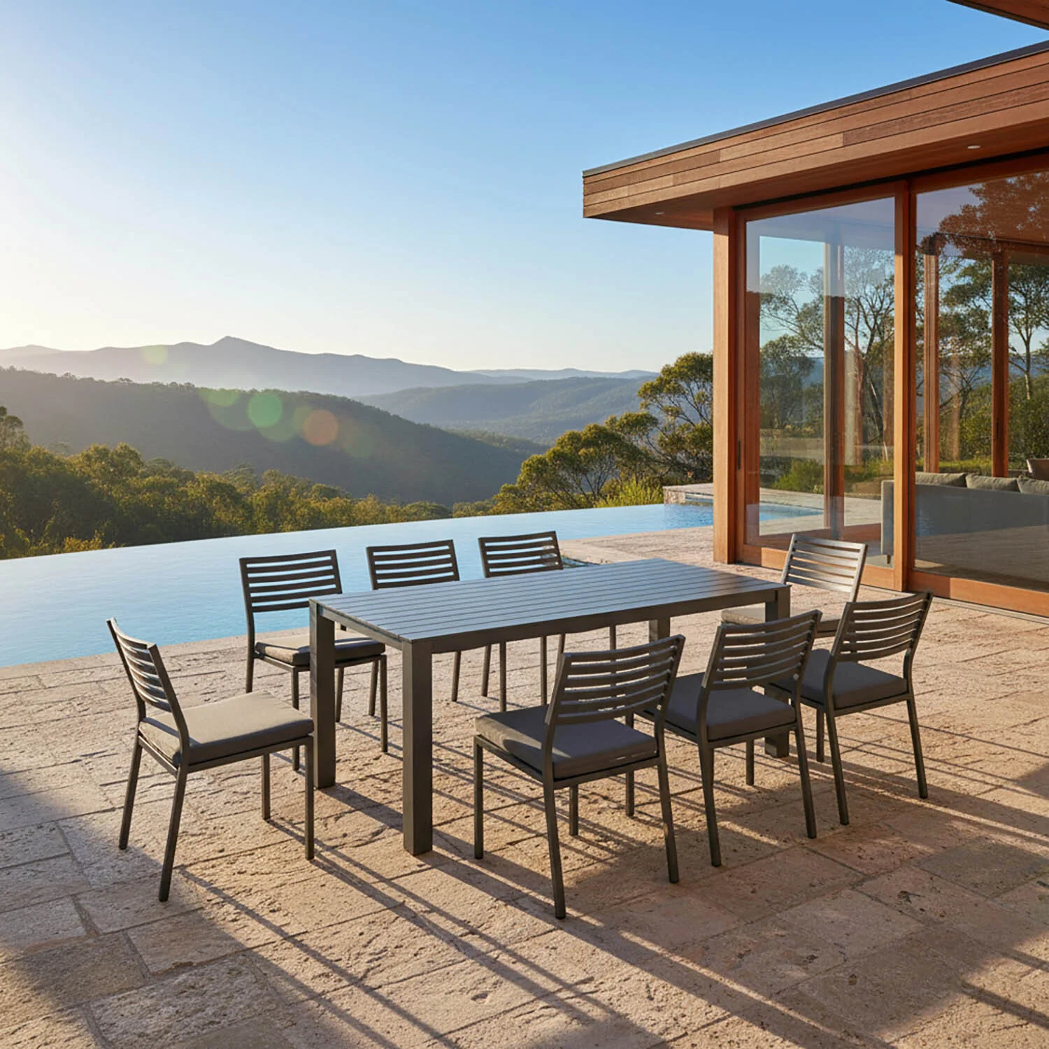 Vernon 220 cm Table Coda Chair Outdoor Dining Setting - Image 2