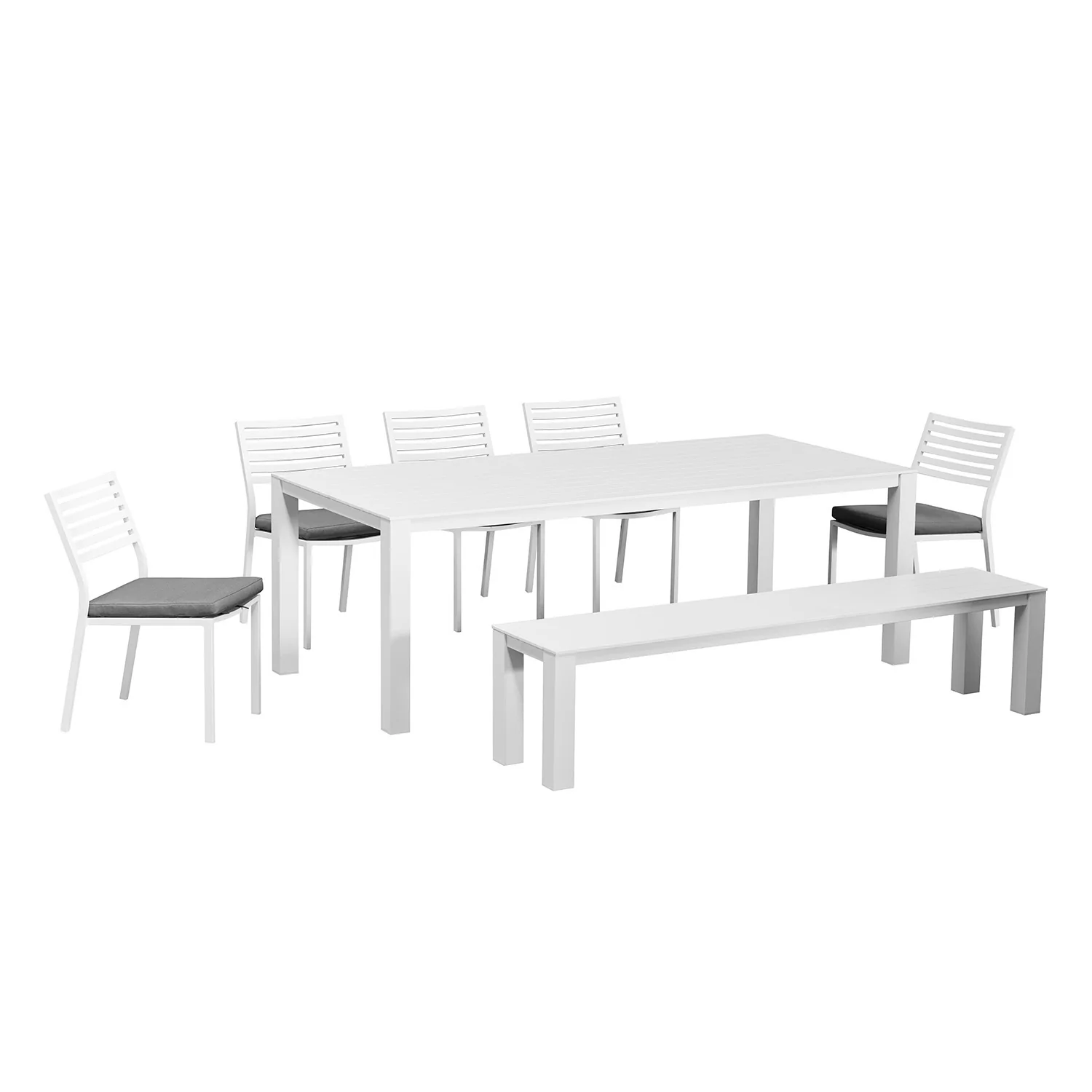 Vernon 220 cm Table Vernon 200 cm Bench and Coda Chair Outdoor Dining Setting - Image 3