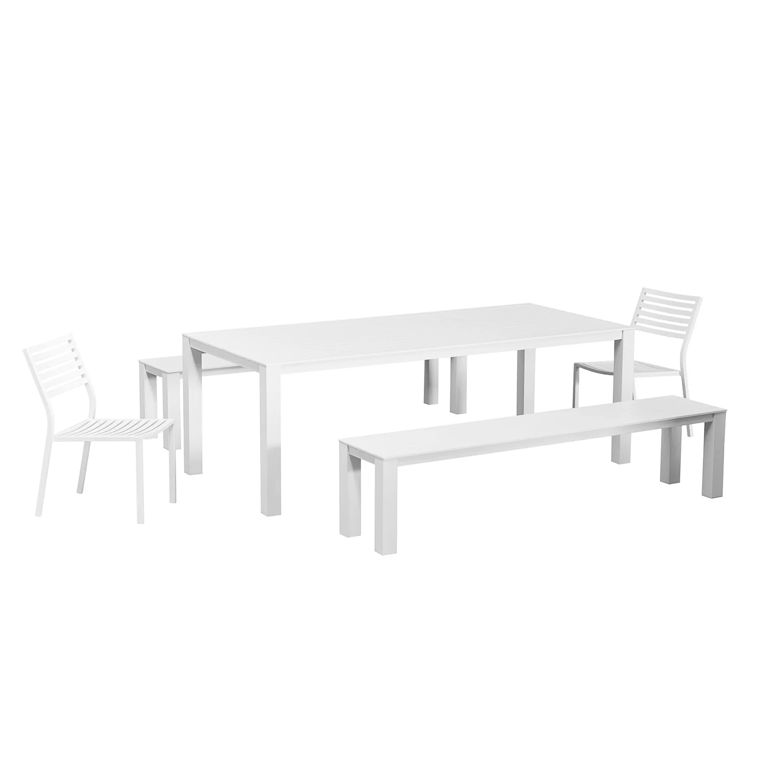 Vernon 220 cm Table Vernon 200 cm Bench and Coda Chair Outdoor Dining Setting - Image 5