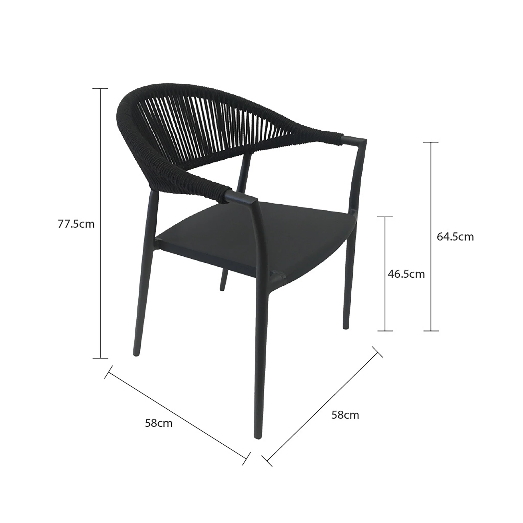 Windsor Outdoor Rope Dining Chair - Image 28