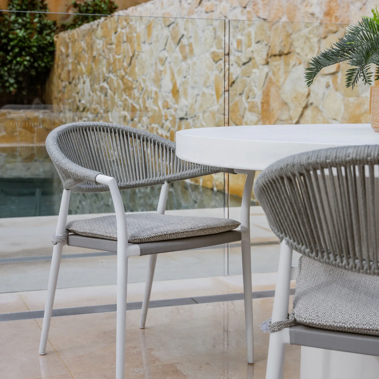 Windsor Outdoor Rope Dining Chair - Image 6