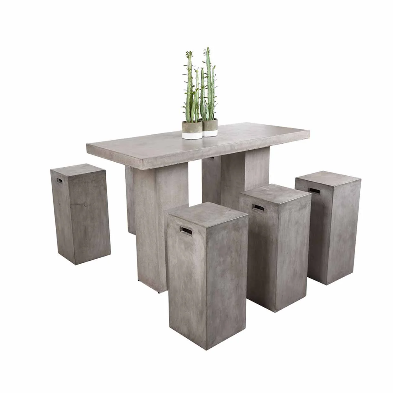 Zen Outdoor Concrete Bar Stool - Image 3