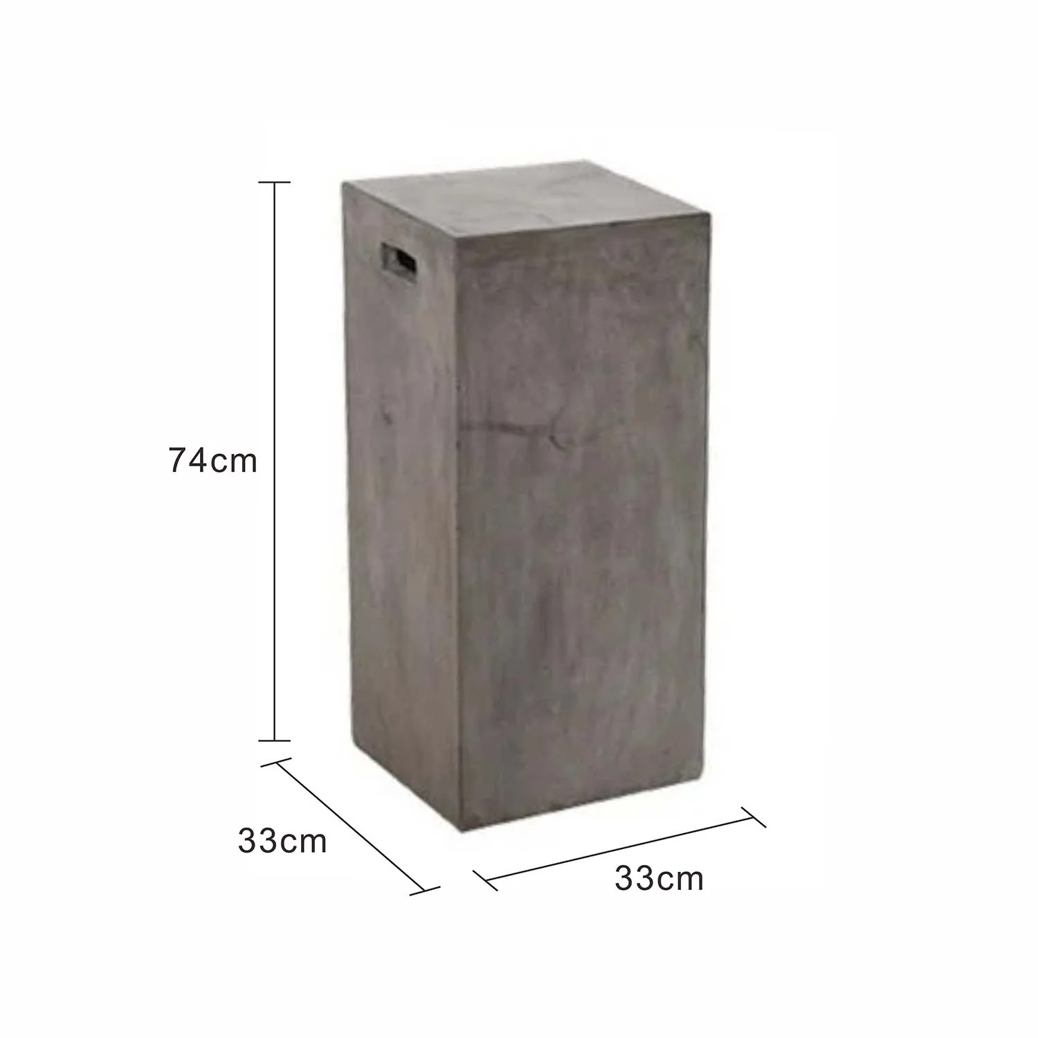 Zen Outdoor Concrete Bar Stool - Image 4