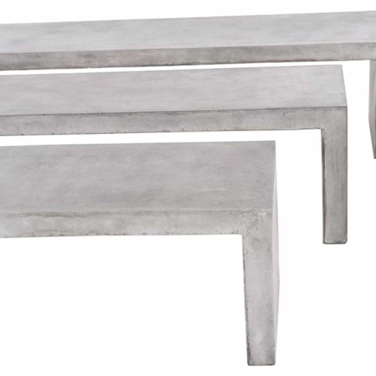 Zen Outdoor Concrete Bench 200 cm - Image 6