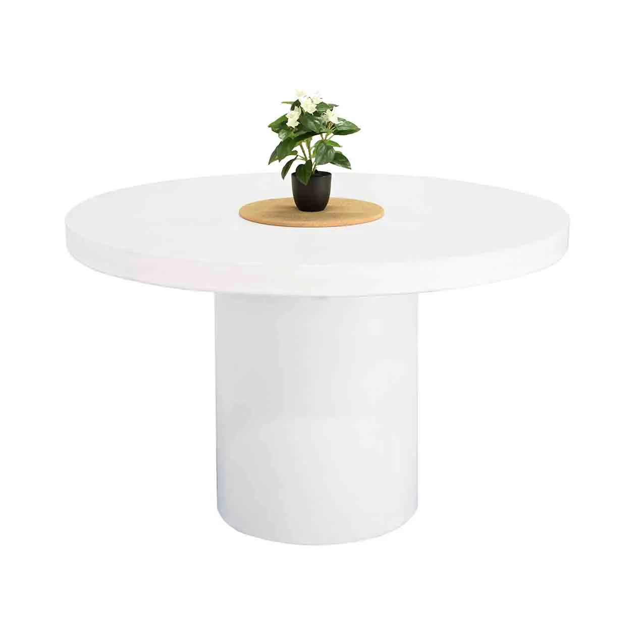 Zen Outdoor Concrete Round Dining Table 105 cm - Image 5