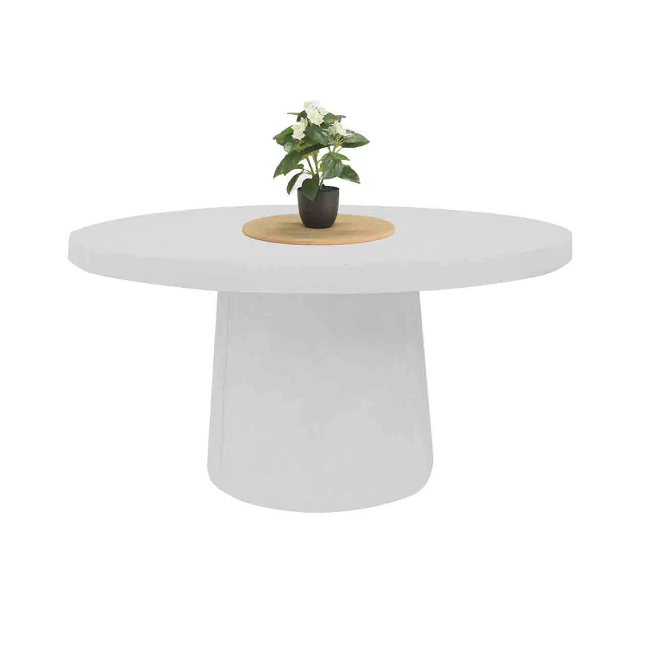 Zen Outdoor Concrete Round Dining Table 150 cm - Image 3