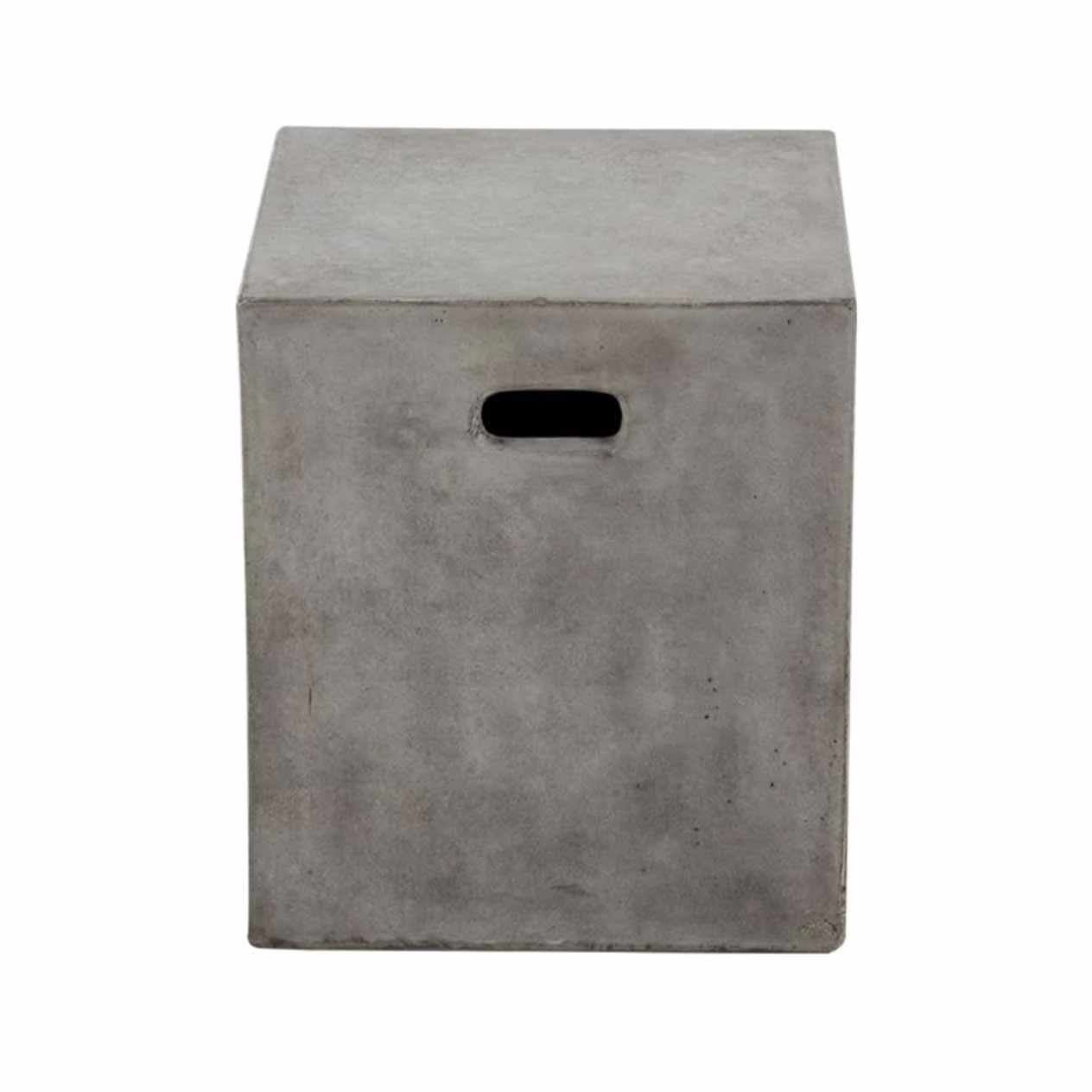 Zen Outdoor Concrete Square Stool - Image 3
