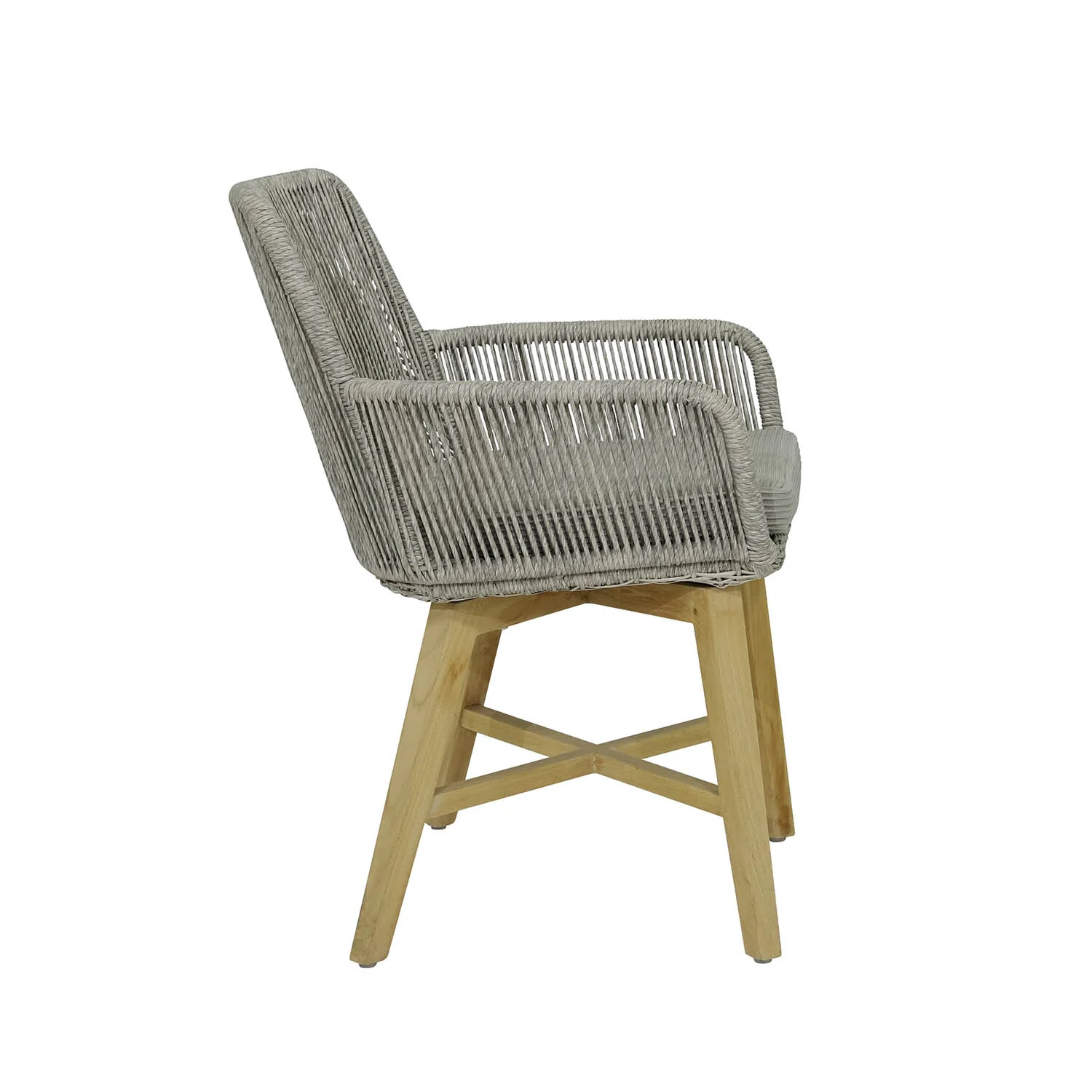 Zen Round Table Armenia Wicker Chair Outdoor Dining Setting - Image 8